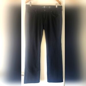 7 For All Mankind Womens Black Bootcut Jeans - The Lexie Petite Size 32